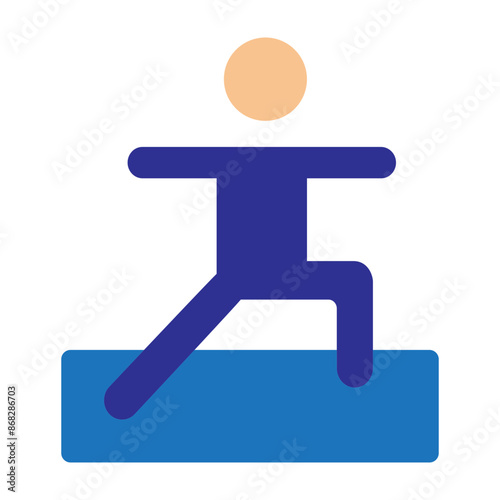 Yoga Vector Flat Icon Design