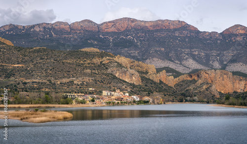 The Village of Sant Llorenc de Montgai in  Lleida, Catalonia photo