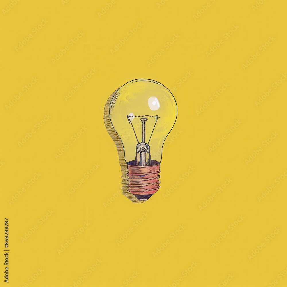 Bright Ideas - Minimalist Icon of a Light Bulb for Innovation and Creativity Bright Ideas - Minimalist Icon of a Light Bulb for Innovation and Creativity