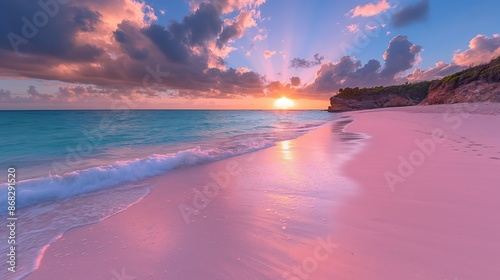 Horseshoe Bay Bermuda Pink Sand Paradise at Sunset