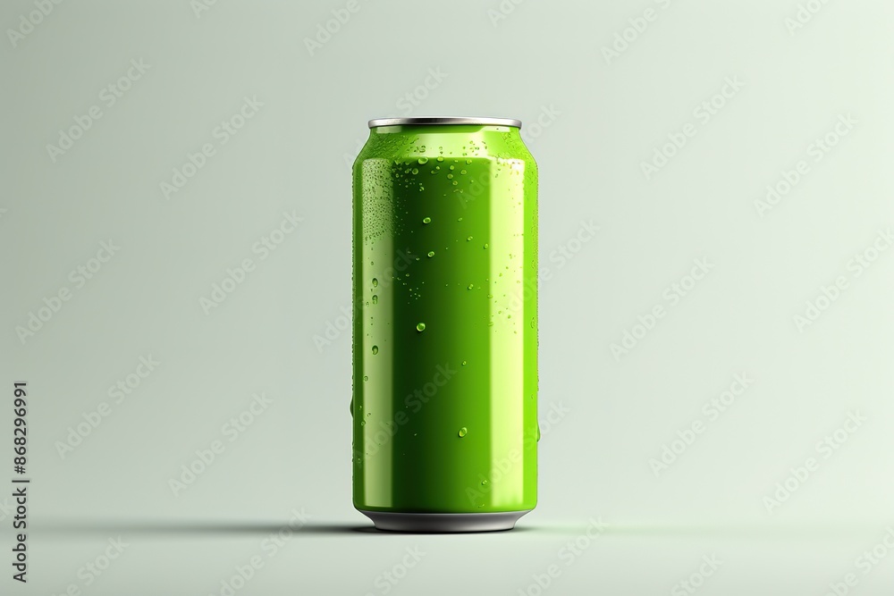 Green Metal Aluminum Beverage Drink Can 500ml. Ready For Your Design. Green Metal Aluminum Beverage Drink Can 500ml. Ready For Your Design.
