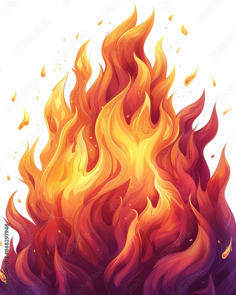 Abstract Fire Flame Illustration