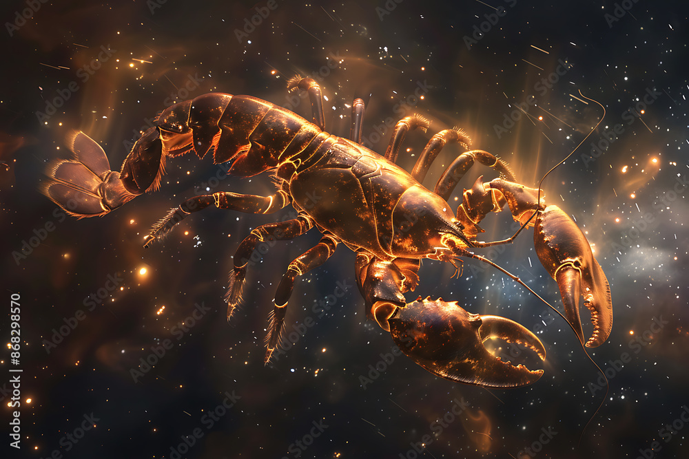 Intricate image of Scorpio zodiac sign, highlighting its mystic symbols and astrological significance in vibrant colors.