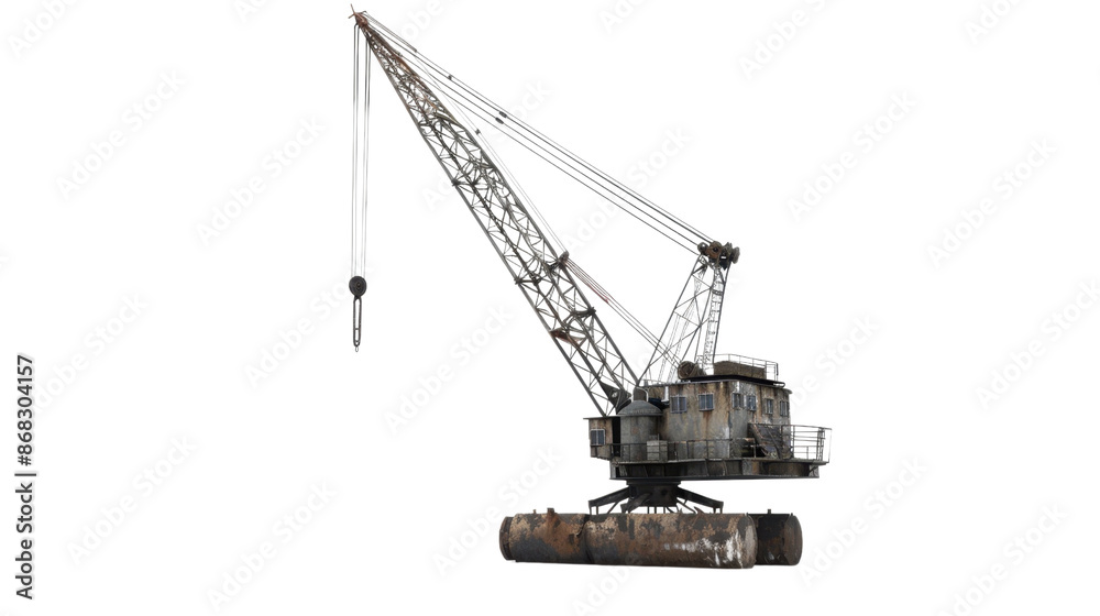 Building crane on transparent background Building crane on transparent background
