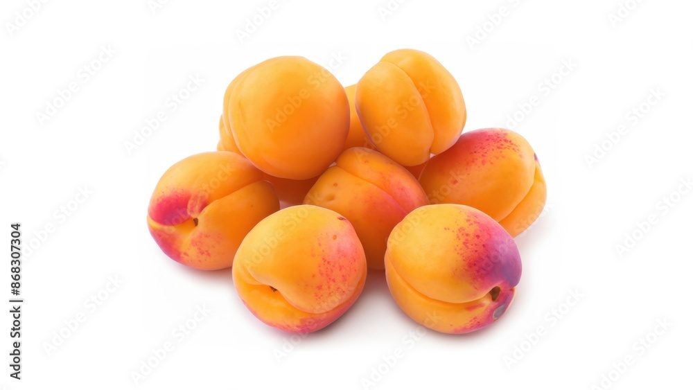 Peach on white background Peach on white background