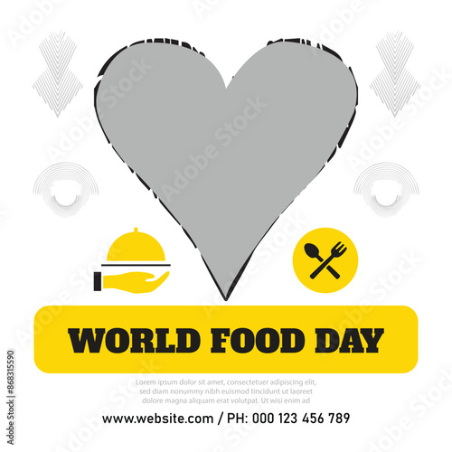 World food day celebrate flat design