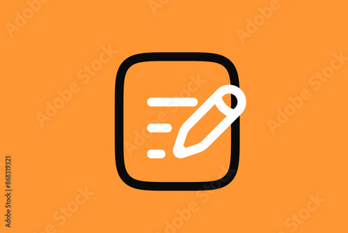 copywriter illustration in flat style design. Vector illustration and icon.