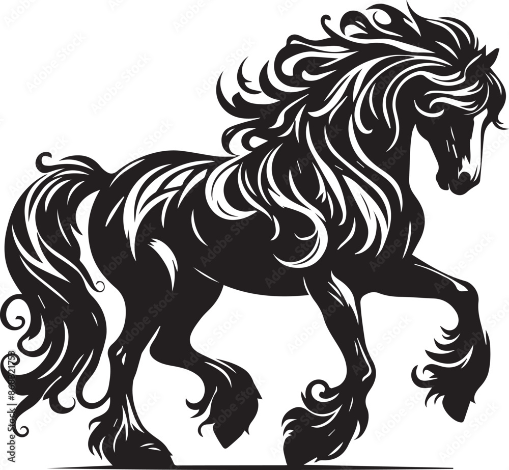horse silhouette isolated on white horse silhouette isolated on white