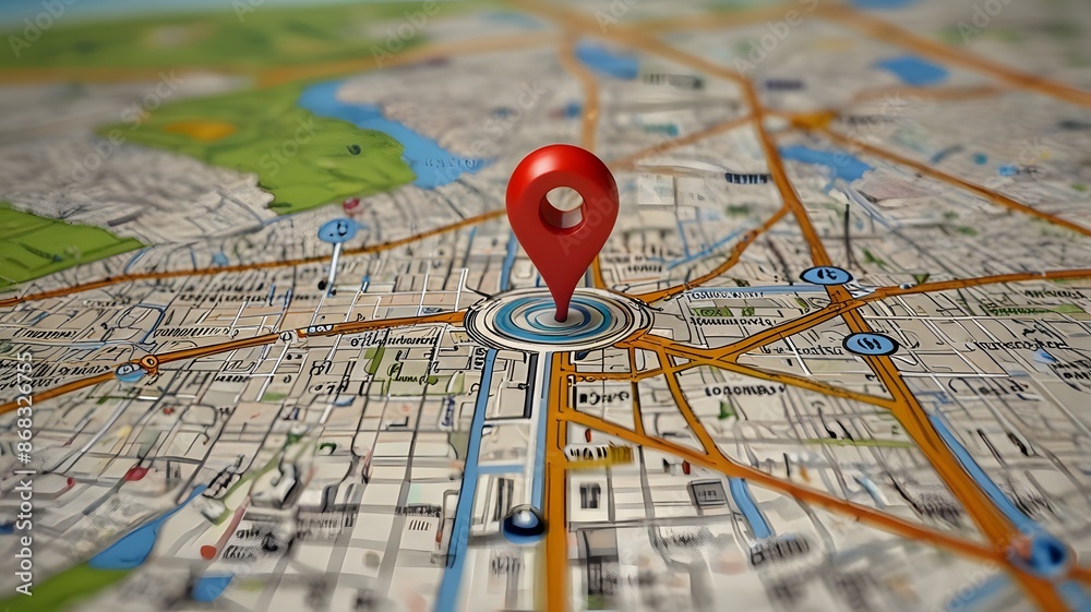 map and compass, ai generated map and compass, ai generated
