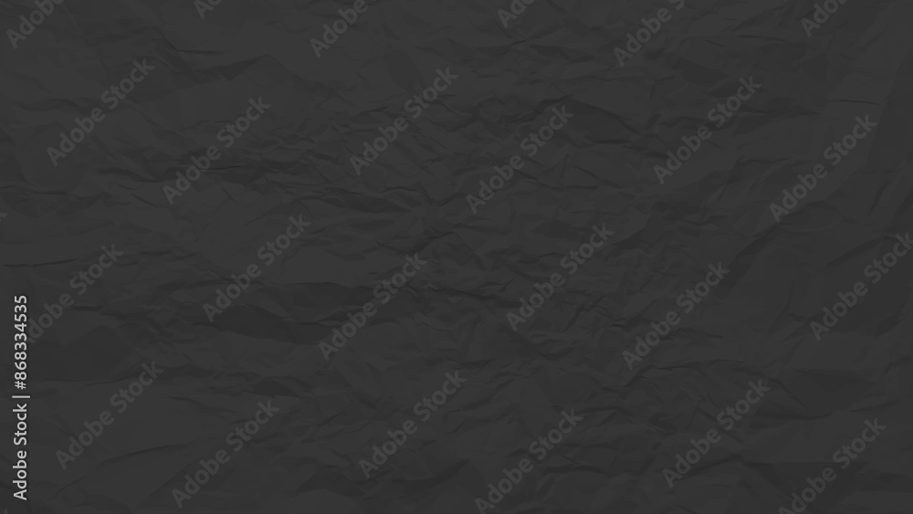 Fototapeta premium Black clean crumpled paper