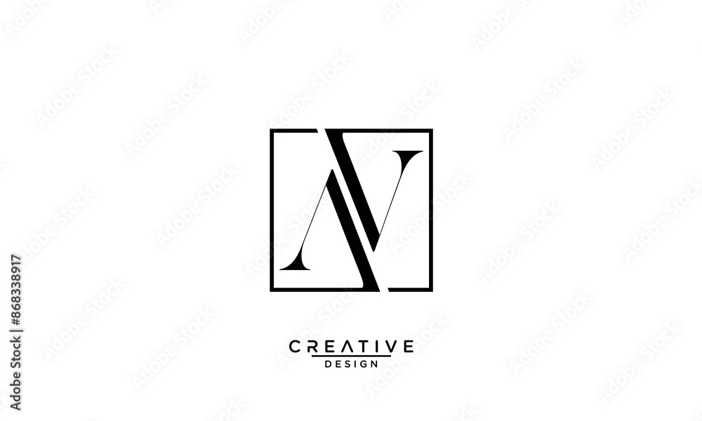 AV, VA, A, V, Abstract Letters Logo Monogram AV, VA, A, V, Abstract Letters Logo Monogram