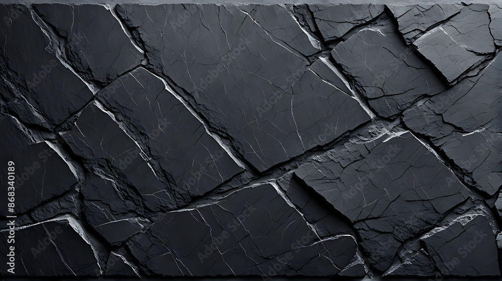  Dark grey black slate texture background. Black stone texture. Black granite slabs background 