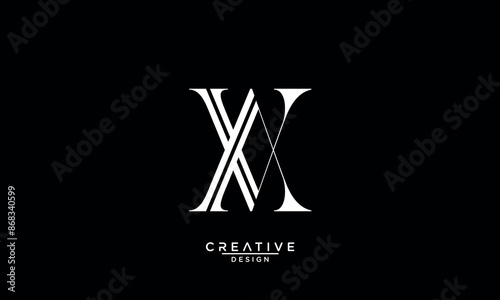 AV, VA, A, V, Abstract Letters Logo Monogram