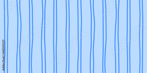 Striped hand drawn seamless pattern for surface, pajama, cotton, wrapping paper, flyleaf, bed linen, underwear. Christmas package with blue stripes. Vector illustration.