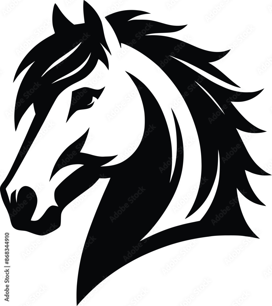 Beautiful Black And White Horse Silhouette Beautiful Black And White Horse Silhouette