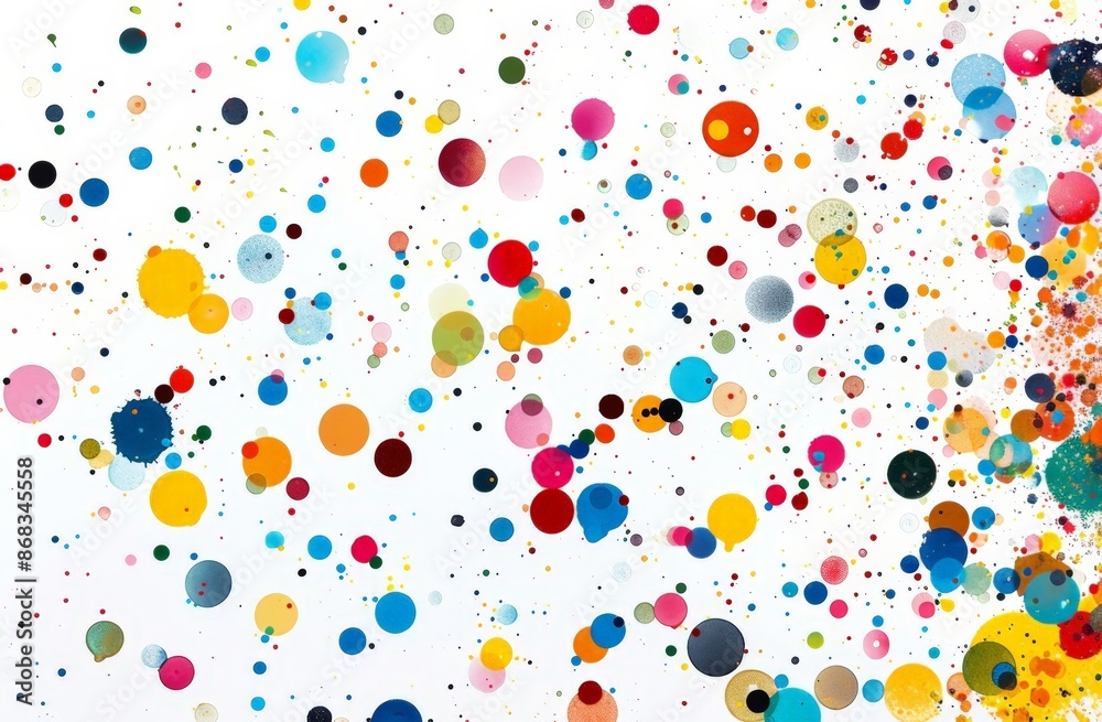 Vibrant Abstract Pattern with Colorful Circles and Dots Vibrant Abstract Pattern with Colorful Circles and Dots