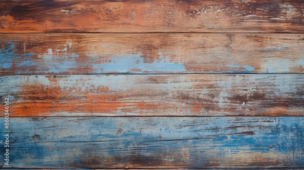 Weathered wooden blue pattern on aged wall background. Weathered wooden blue pattern on aged wall background.