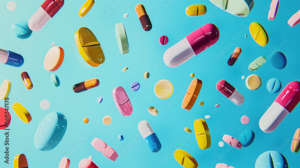 background of medical drugs, tablets, vitamin capsules background of medical drugs, tablets, vitamin capsules