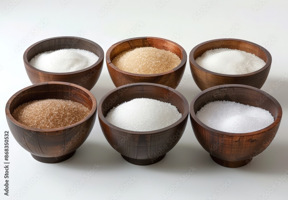 Organic Sugar in Wooden Bowls Organic Sugar in Wooden Bowls