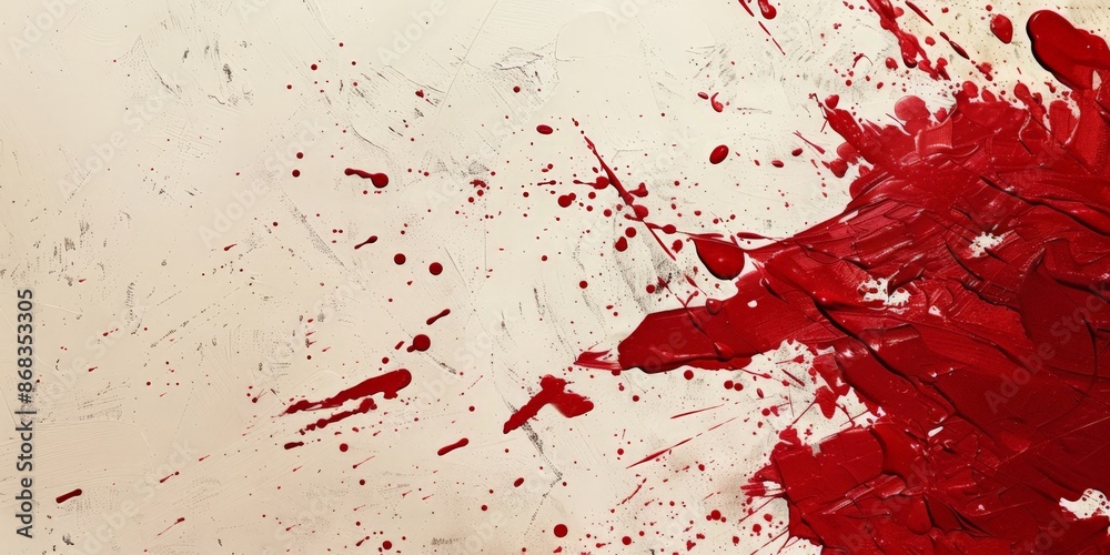 Vivid Red Splatter Abstract Art Vivid Red Splatter Abstract Art