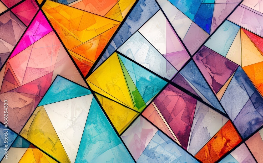 Vibrant Geometric Abstract Art Background Vibrant Geometric Abstract Art Background
