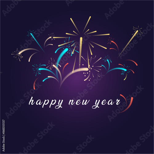 Festival fireworks frame. Bright crackers lights in starry night sky, firework poster and traditional celebration background vector illustration