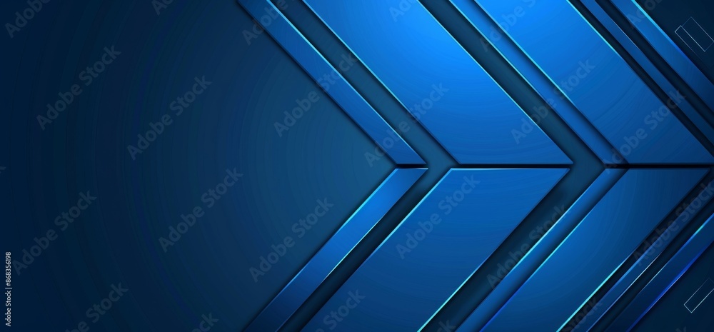 Obraz premium Abstract Blue Geometric Background Design