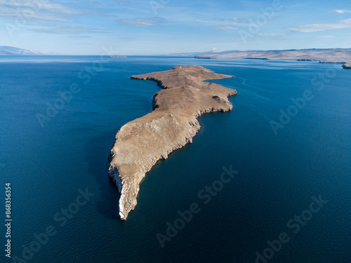 Lake Baikal. Ogoy Island. Warm autumn days. photo