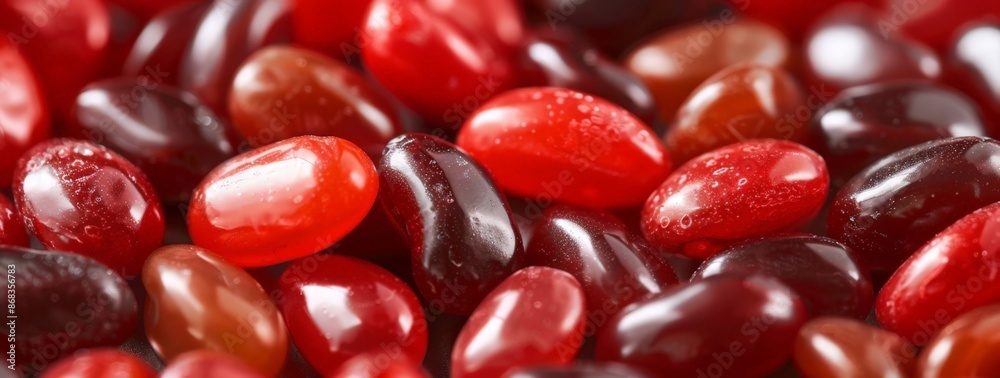 Vibrant Red Grapes with a Glossy Finish Vibrant Red Grapes with a Glossy Finish