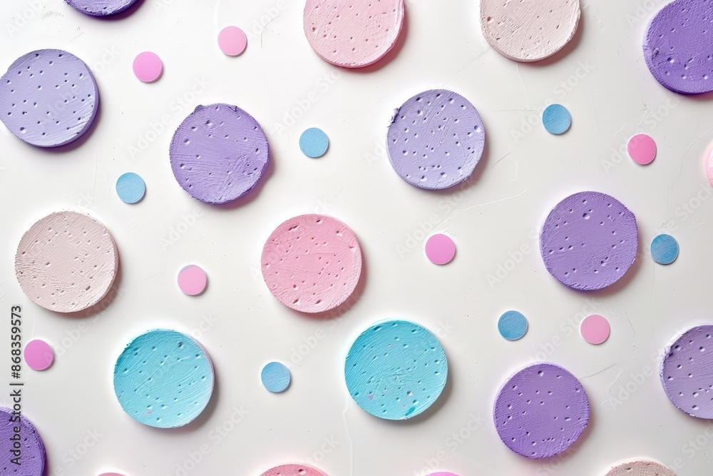 Vibrant Circular Pattern with Pastel Colors Vibrant Circular Pattern with Pastel Colors