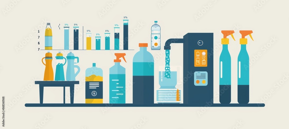 Infographic on Long-term Cost Benefits of Water Filter Systems Over Bottled Water Purchases