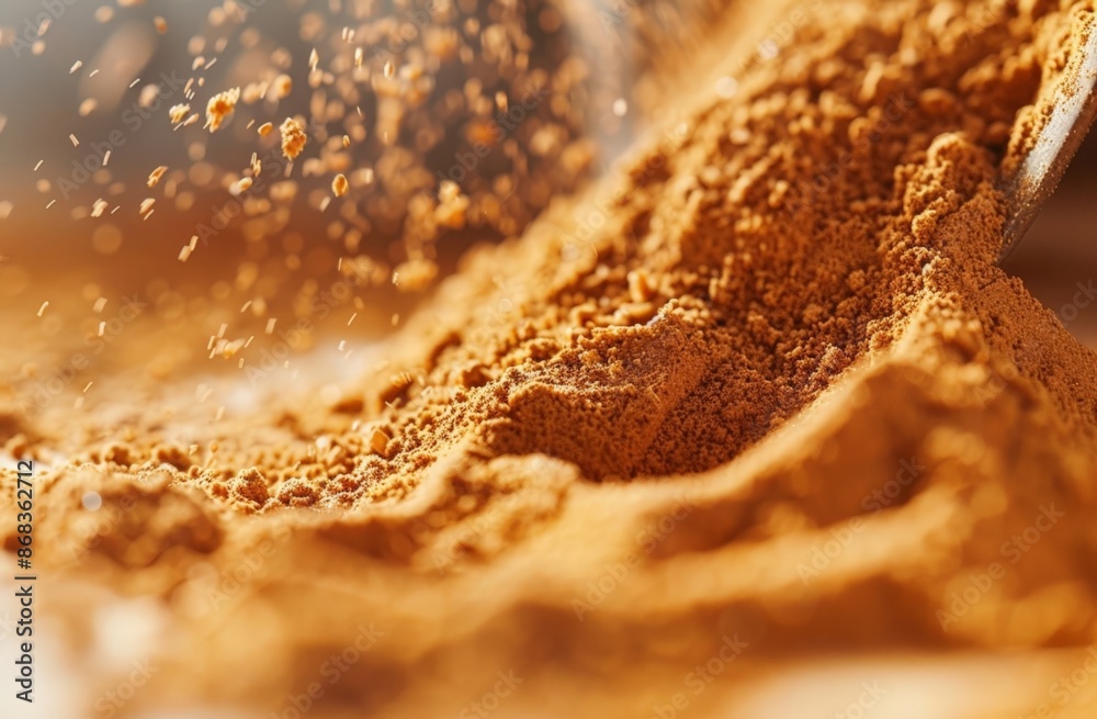 Close-up of Spices in Motion Close-up of Spices in Motion