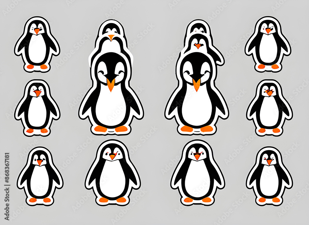 Obraz premium Penguin generative ai