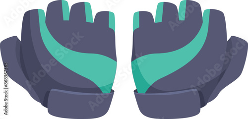 Fingerless gloves with open fingers, wrist support, and velcro straps, designed for weightlifting and fitness activities