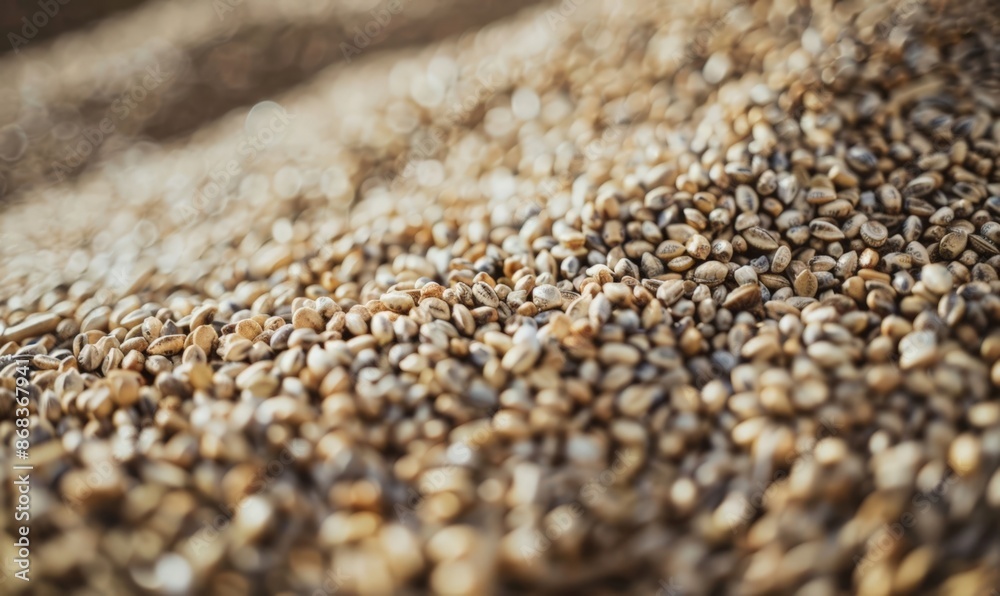 Close-up of Brown Coffee Beans in a Pile Close-up of Brown Coffee Beans in a Pile