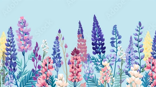 Beautiful Flower Doodles Cute Generative AI