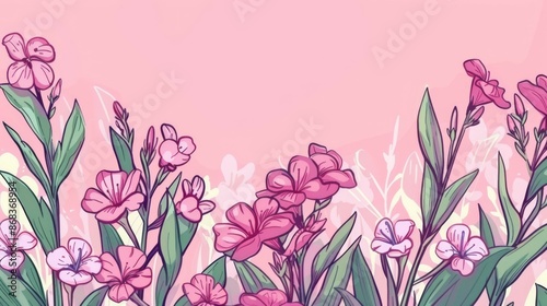 Flowers Wallpaper Background - Design Packaging Simple, Design Fashion Generative AI