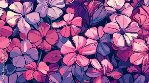 Doodle Theme Flowers Cute Generative AI