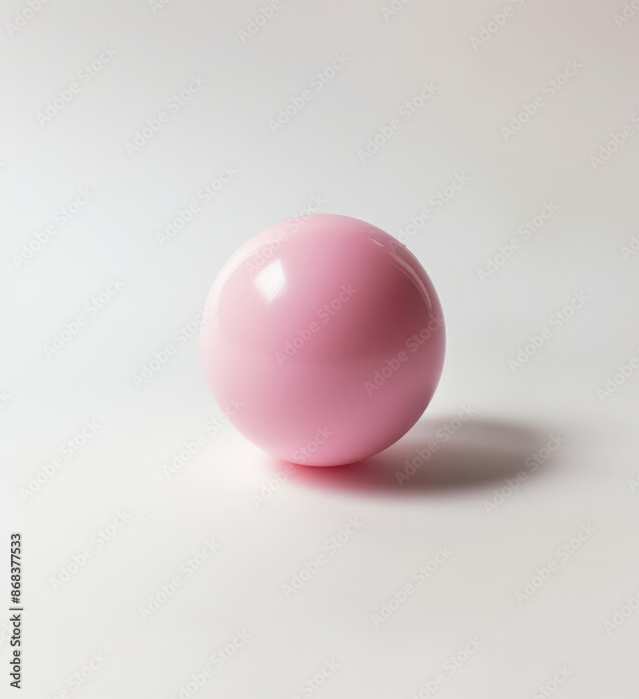 Soft Pink Ball on White Background Soft Pink Ball on White Background