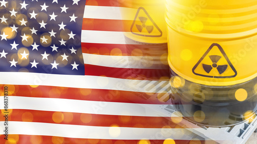 Radioactive fuel in barrels...