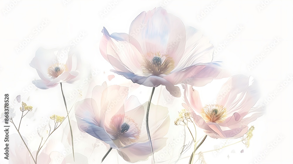 Delicate Pastel Flowers Delicate Pastel Flowers