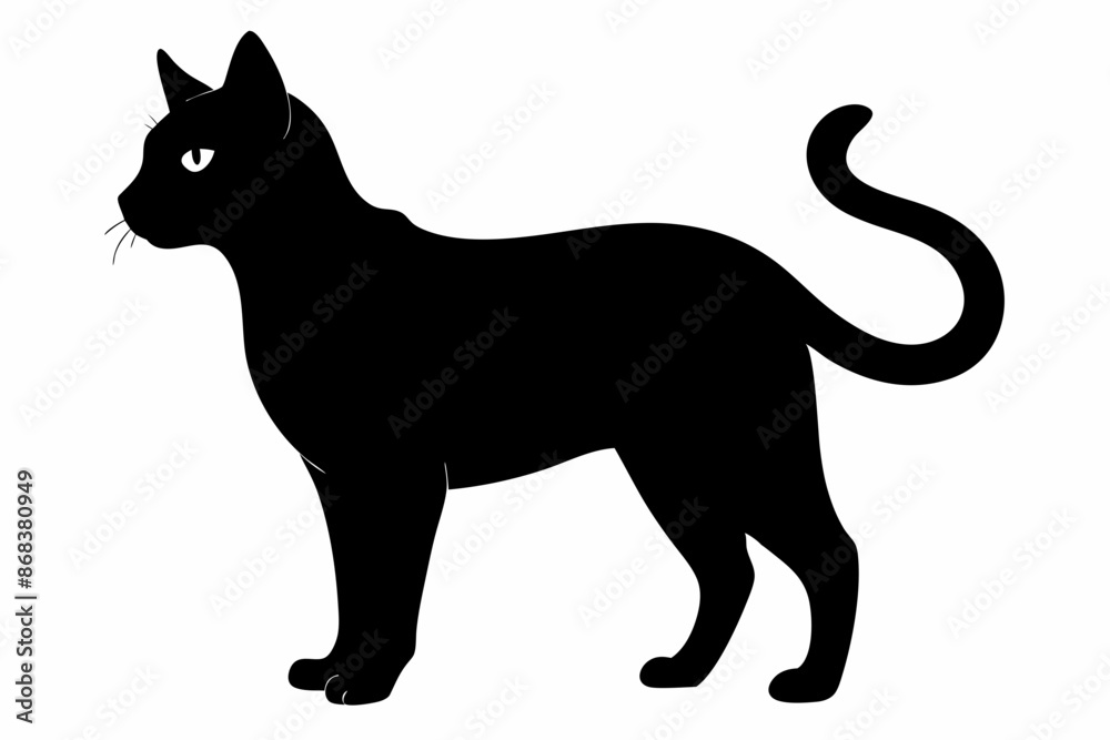black and white cat silhouette, Cat vector illustration, cat head silhouette, animal silhouette isolated vector Illustration, png, Cat icon black and white cat silhouette, Cat vector illustration, cat head silhouette, animal silhouette isolated vector Illustration, png, Cat icon