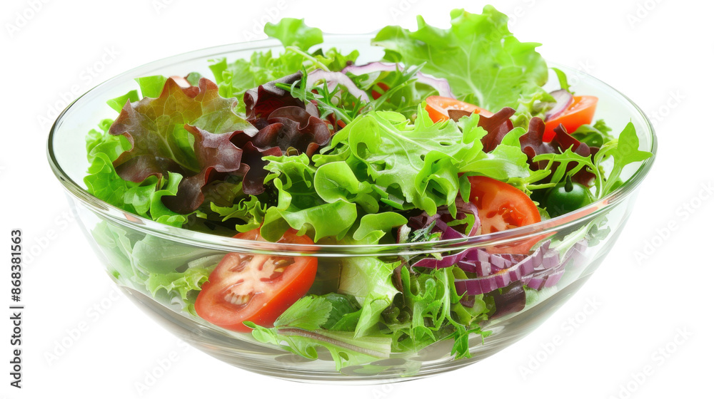 Fresh salad on transparent background Fresh salad on transparent background