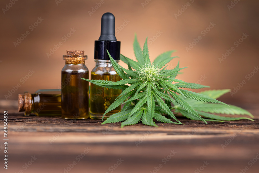 Medical marijuana, Oil cbd, cannabis and hemp leaves Medical marijuana, Oil cbd, cannabis and hemp leaves
