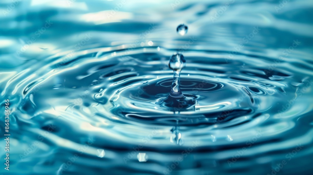 Droplet Splash in Clear Water Droplet Splash in Clear Water