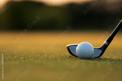 Sport and lifestyle, golf player playing in a golf club