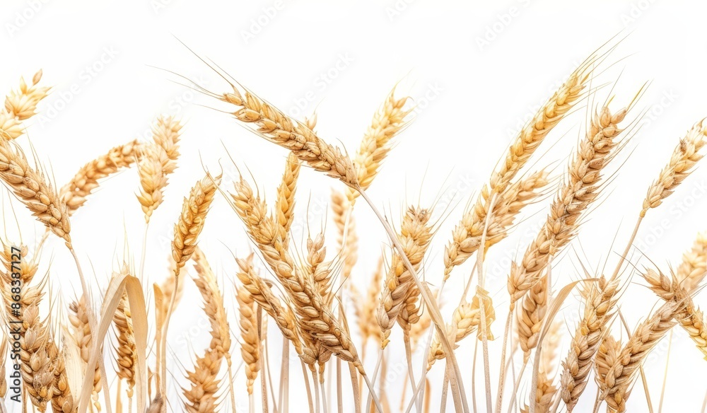 Golden Harvest: Close-up of Ripe Wheat Fields Golden Harvest: Close-up of Ripe Wheat Fields