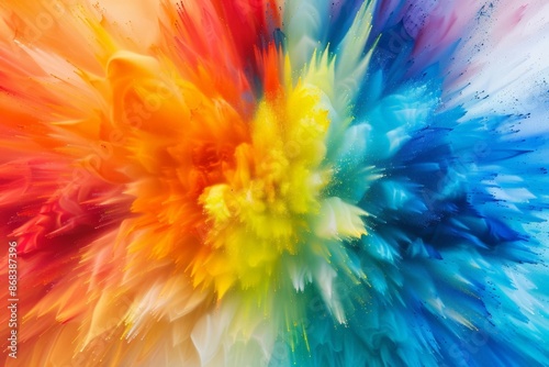 Vibrant Explosion of Colorful Confetti © Priya