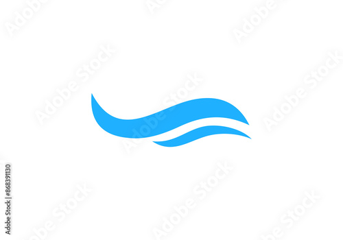 water wave icon logo template icon vector illustration