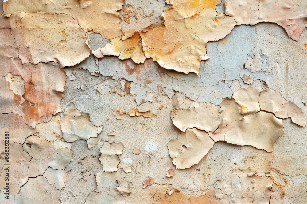 Worn Textured Wall with Peeling Paint Worn Textured Wall with Peeling Paint